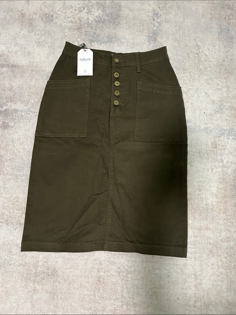 Midi Denim Skirt